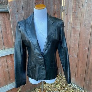 Vintage Black Leather Jacket
